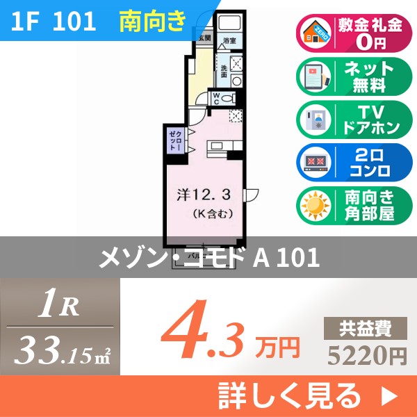 メゾン・コモド A 101