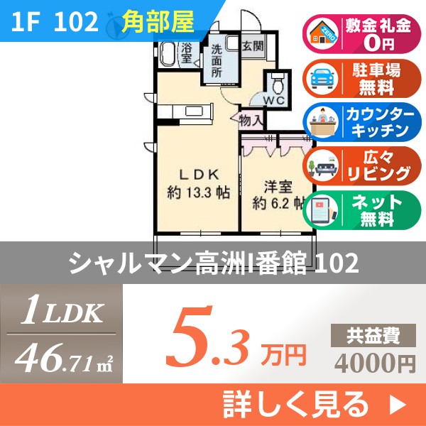 シャルマン高洲I番館 102