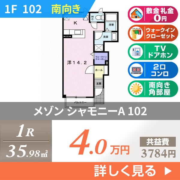 メゾン シャモニーA 102