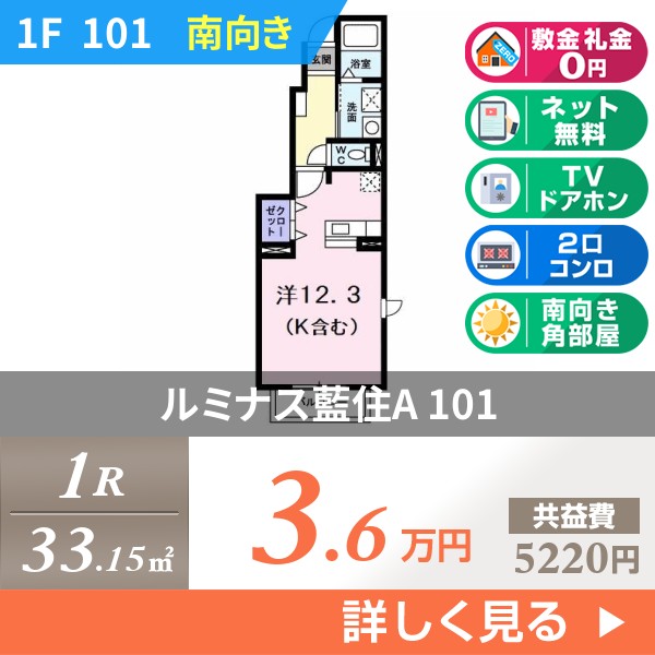 ルミナス藍住A 101