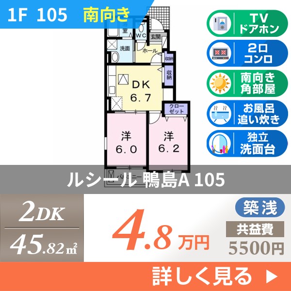 ルシール 鴨島A 105