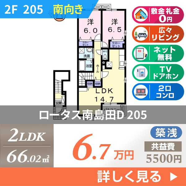 ロータス南島田D 205