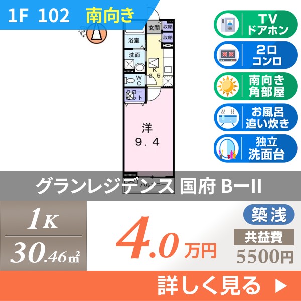 グランレジデンス 国府 BーII 102