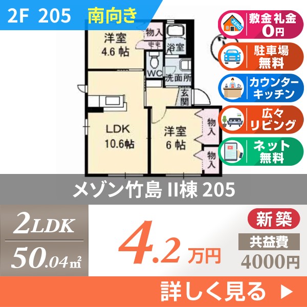 メゾン竹島 II棟 205