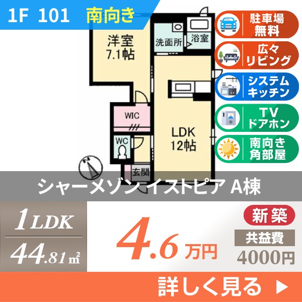 シャーメゾン イストピア A棟 101