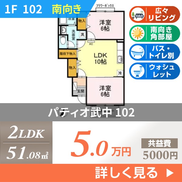 パティオ武中 102