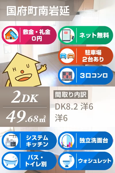 アクアハイツMIKI 206のお部屋の特徴